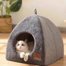 Warm Plush Pet Cat Cave Bed