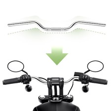 Motorcycle Bikes Chrome 1" 25mm Retro Handlebars Tracker Drag Bars Universal