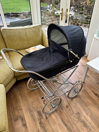 Silver cross pram - cross, navy