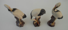 Vintage pottery Stork bird