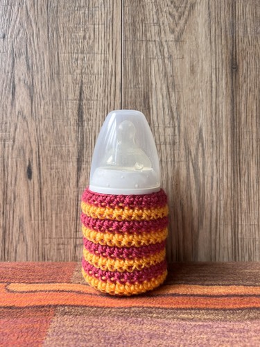 Handmade crochet baby - baby, bottle