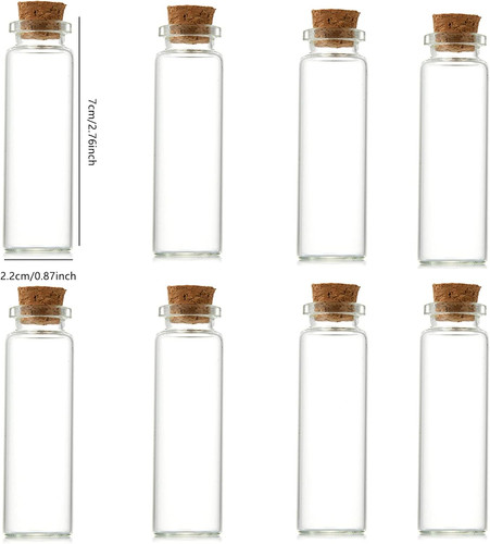 10pcs small glass bottles - small, with