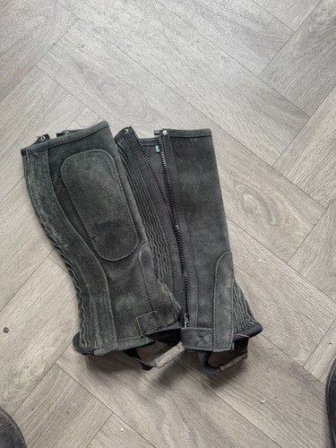 Black half chaps