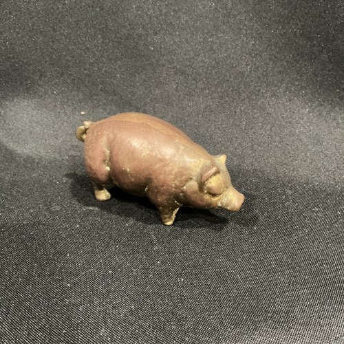 Vintage brass pig - vintage,