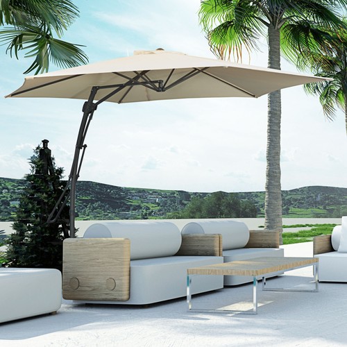 Cantilever parasol patio - 3m,