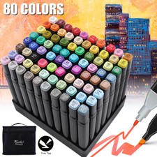 80 Colors Dual Tip Twin Marker