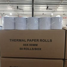 80x 80mm thermal till rolls extra paper 10,20,50,100 rolls