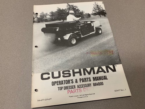 Cushman top dresser 884000 - dresser,
