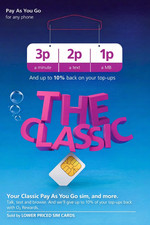 Classic sim card pay you - o2,