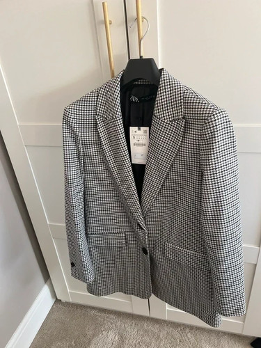 Zara new long - , houndstooth