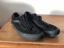 Vans Black Suede Shoes Uk 8