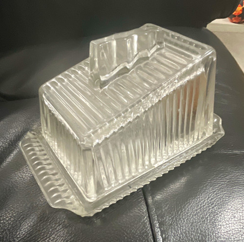 Clear ribbed glass - clear,