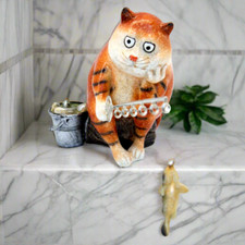 Ceramic Ginger Fat Cat Shelf