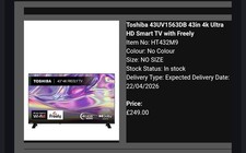 Smart inch - tv, 43