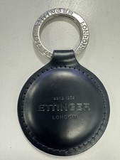 Ettinger genuine fine bridal hide Leather Key Fob in black £65 on Ettinger site
