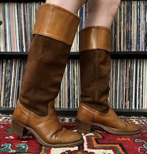 Vintage 1980s Brown Frye Knee