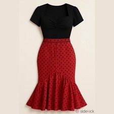 Hell Bunny Vixen Red Black