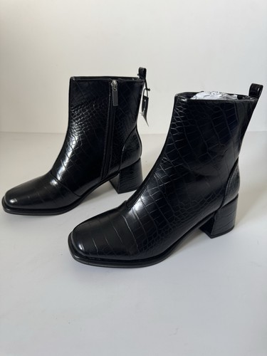 Schuh black croc bowie boots - schuh,