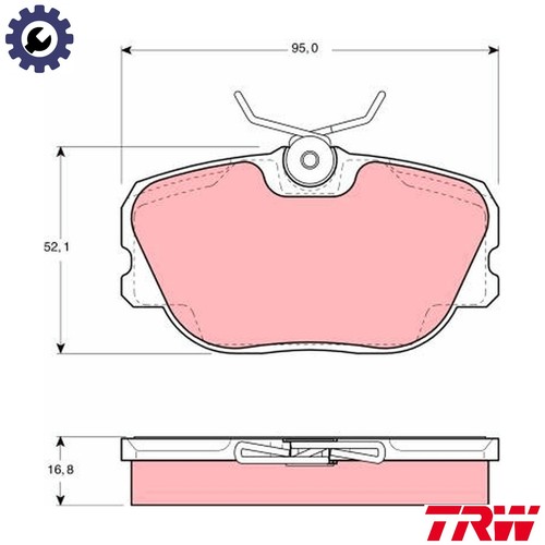 Brake pad set - disc,
