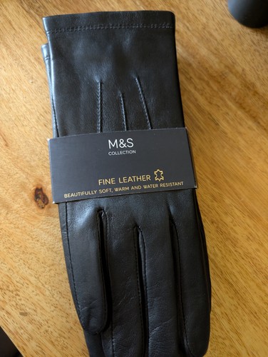 Ladies black fine - m&s,