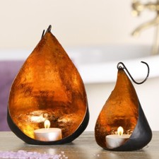 Set of 2 Copper Tea light