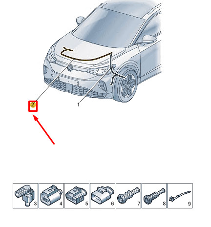 E21 front rh - vw, id.4