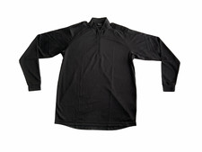 Wicking Shirt Epaulettes Female Black Long Sleeve WKS04AF