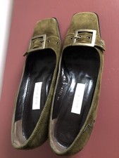 Kate Kuba green suede buckle shoes 40