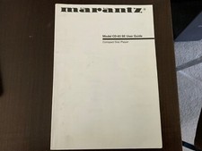 Marantz cd user guide - marantz, cd-63-se