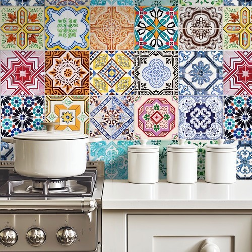 20pcs colourful moroccan tile - moroccan,