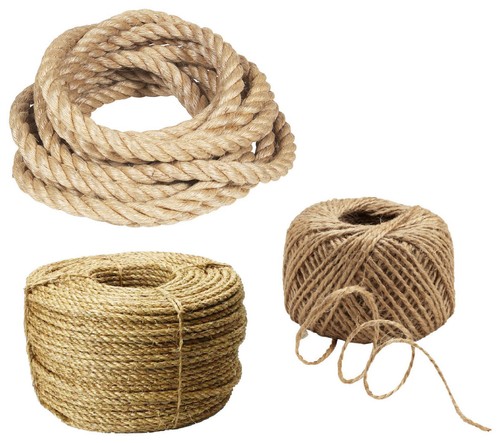 Natural jute rope strong - natural,
