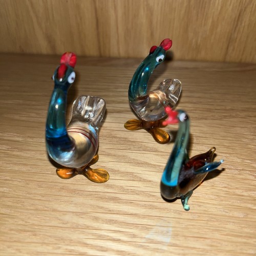Vintage miniature glass blue - vintage,