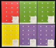 1st Grade - MATH CARDBOARDS CLASS SET - Addition & Subtraction (30/pkg) (6 pkgs)