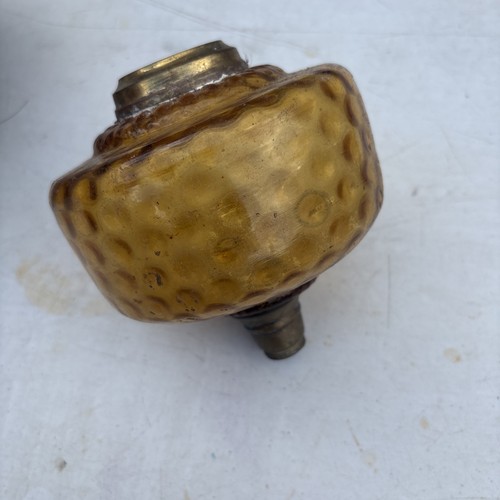 Amber glass oil lamp reservoir - amber,