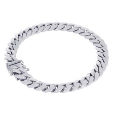 10K White Gold 3mm-9mm Miami