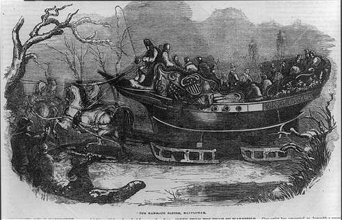 Photo mammoth sleigh mayflower - photo:mammoth,