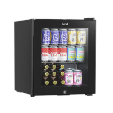 Baridi DH12 Tabletop Drinks, Beer, Wine Mini Fridge Cooler 50L, LED Light, Black
