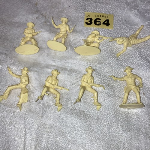 Vintage plastic toy cowboys - vintage,