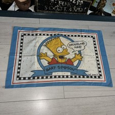 The Simpsons Standard Pillow Case 1990 Vintage Bart Dreamland Man!  TV