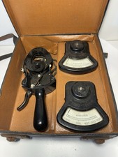 Vintage Set of Crompton Parkinson Tong Test Clamp Ammeters