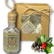 Thorne's 12 Scotch Whisky Artisan Vintage Glass Miniature Bottle Ornament