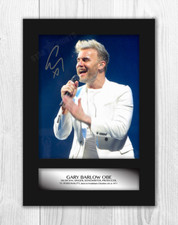 Gary Barlow 1 A4 signed mounted photograph picture poster Choice of frame