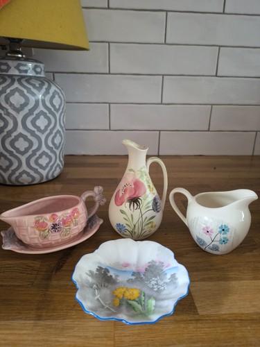 Vintage floral pottery - floral, bundle