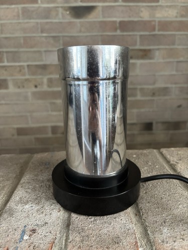 Vintage chrome table - chrome, lamp