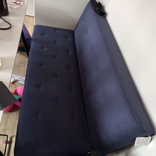 Dunelm blue fabric futon sofa - fabric,