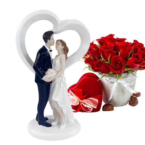 Wedding cake topper - bride, and