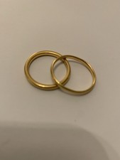 X2 Vintage 22ct Gold Wedding
