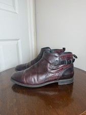 UGG Burgundy Leather Ankle