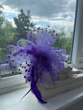 Purple Derby Fascinator