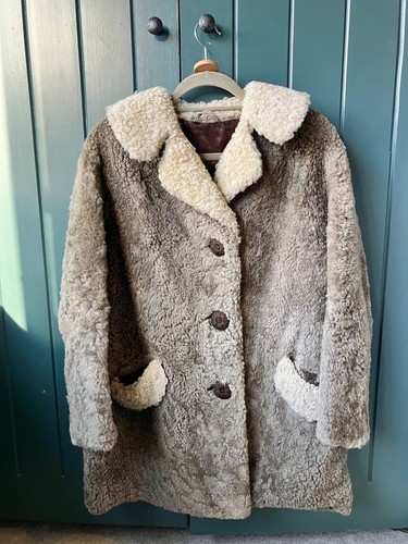Vintage curly sheepskin - vintage,
